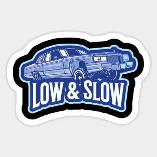 Low & Slow Lowrider Car Sticker